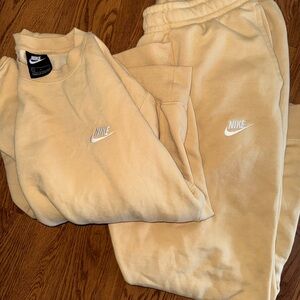 Nike Tan Sweatshirt Cozy Fleece Hoodie